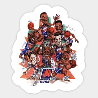 90s Look Cartoon - Barkley - Suns Basketball Sticker